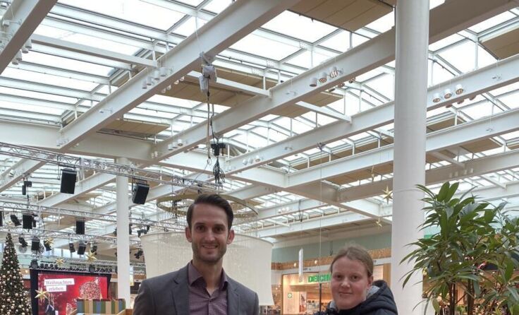 Centermanager Christoph Vormair bei der Übergabe der Schwanthaler Zehner (Foto: Webrzeile)