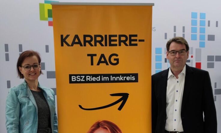 Direktorin Margit Parzer (HBLW/Fachschule) und Direktor Hubert Wiesinger (HAK/HAS) (Foto: HBLW)