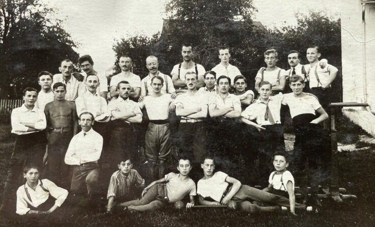 Die Turnerrriege aus dem Jahr 1873 (Foto: Turnverein Ried 1848)