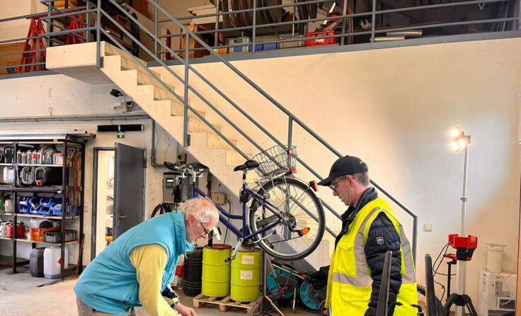 In Gurten wurden defekte Fahrräder repariert. (Foto: Repair Café Gurten)