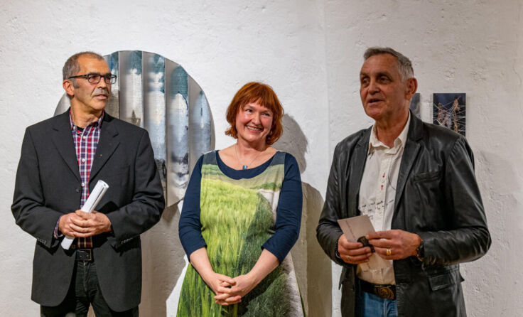 Stefan Rammer, Anita Selinger und Bürgermeister Günter Streicher bei der Eröffnung (Foto: Koglek)