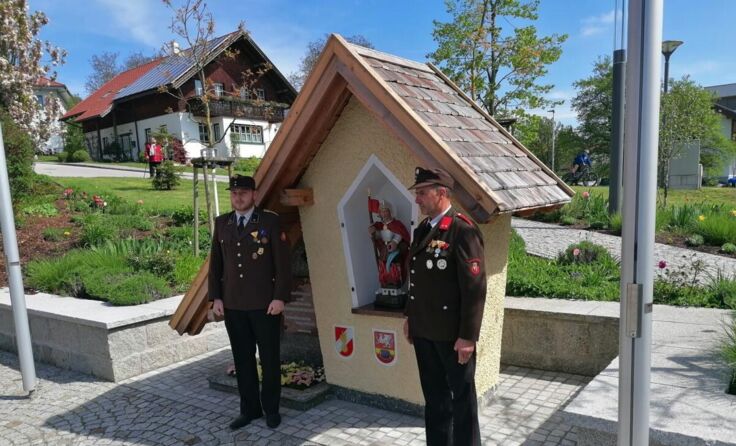 Die renovierte Floriani-Statue (Foto: Rosenauer)