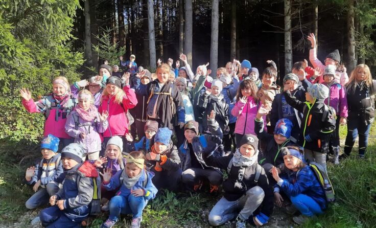 Der Wandertag ist jedes Jahr ein Highlight für die Kinder. (Foto: VS Gurten)