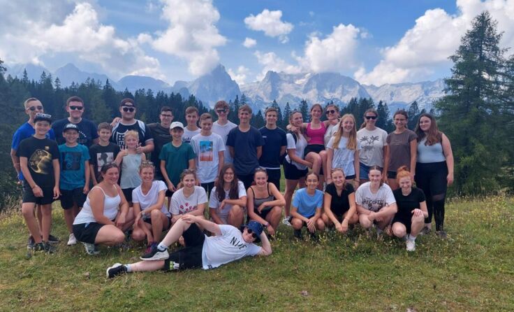 Gruppenfoto beim Jungmusikerlager in Hinterstoder (Foto: privat)