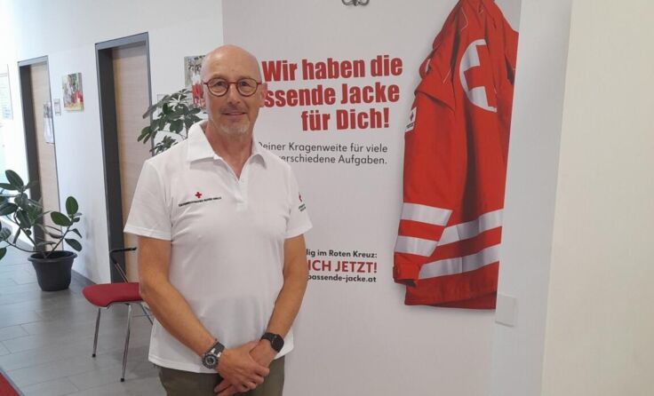 Gesundheits- & Sozialbegleiter Oskar Rothbauer: „Wir sind da, um zu helfen!“ (Foto: RK Ried)