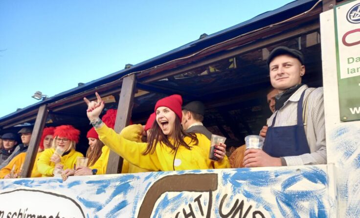 Partystimmung beim Rieder Faschingsumzug (Foto: Tips/Pixner)