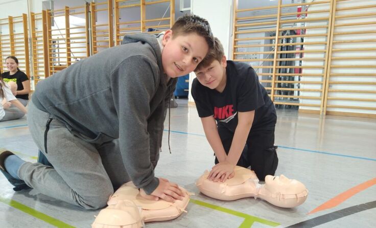 Die Schüler waren mit Begeisterung dabei. (Foto: TNMS Ried)