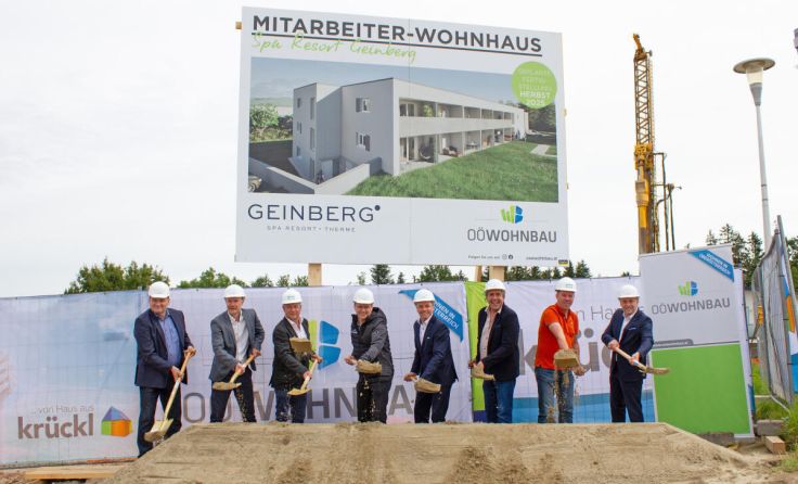 Spatenstich für das Mitarbeiterhaus (Foto: Spa Resort Geinberg)