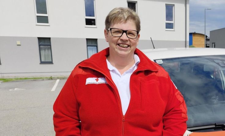 Nicole Schabetsberger ist in der Mobilen Pflege im Bezirk Ried tätig. (Foto: OÖRK/Nagl)