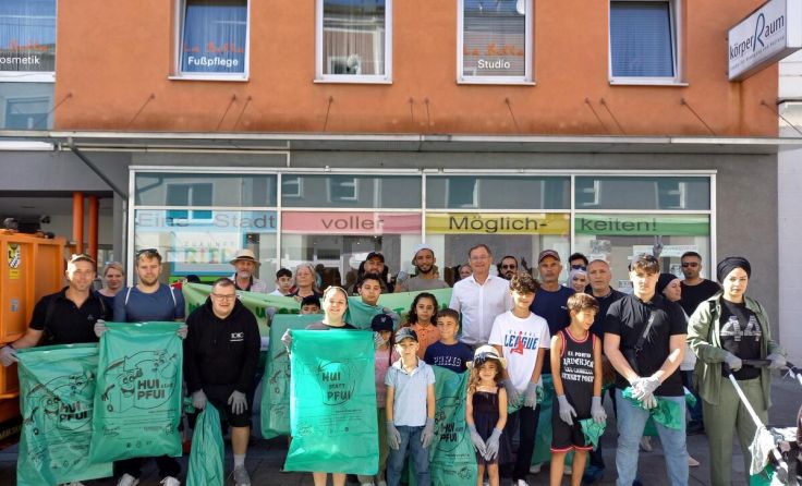 Bei der Flurreinigungsaktion wurde wieder viel Müll eingesammelt. (Foto: Stadtamt Ried)