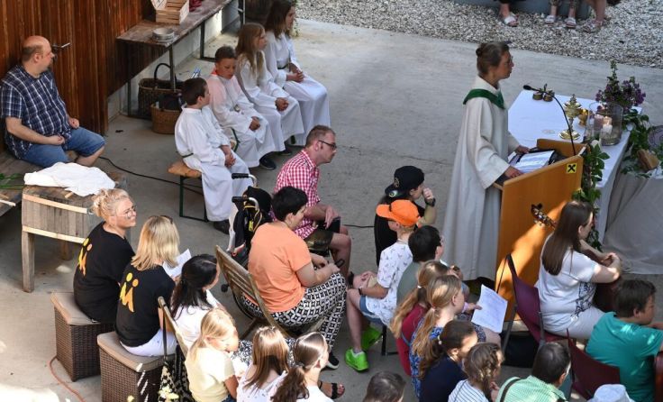 Gottesdienst mit Pastoralassistentin Caroline Murauer (Foto: Miravita Innviertel)