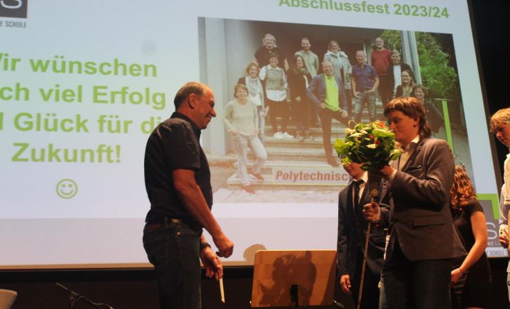 Norbert Bachinger bei seiner Verabschiedung (Foto: PTS Ried)