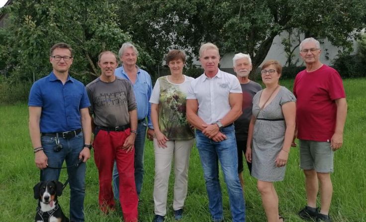 Eine Abordnung der Grünen Bauern beim Hofgespräch der Familie Stöckl. (Foto: Stöckl)