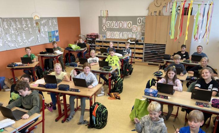 Die Schüler der Mittelschule Geinberg freuen sich auf die neuen Erstklässler. (Foto: MS Geinberg)