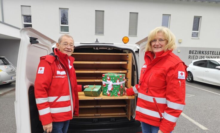 Wolfgang und Maria Schönleitner bei ihrer Ausfahrt (Foto: RK Ried/Nagl)