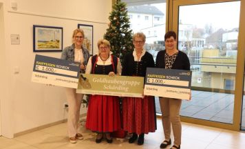 Goldhaubenfrauen Schärding unterstützen zwei Pflegeheime mit großzügiger Spende