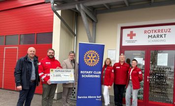 3.000 Euro für den Schärdinger Rotkreuz-Markt 
