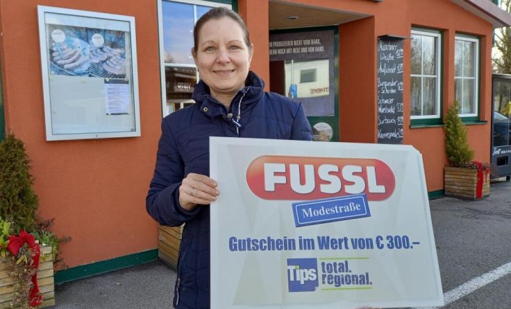 Sandra Dantler hat das Glücksengerl in Andorf getroffen. (Foto: Tips/Pixner)