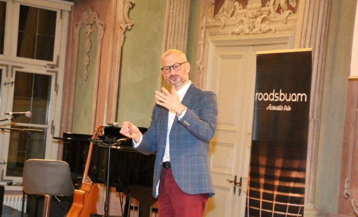 Phillip Oberlohr war im Schloss Zell zu Gast. (Foto: Steininger)