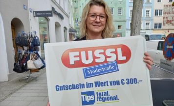 Das Tips-Glücksengerl war in Ried unterwegs