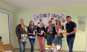 Sachspenden für Kinder- und Jugendtreff Löwenzahn in Ried