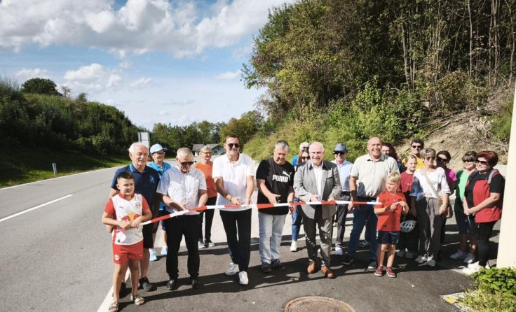 Eröffnung des neuen Radweges (Foto: Gemeinde Obernberg)