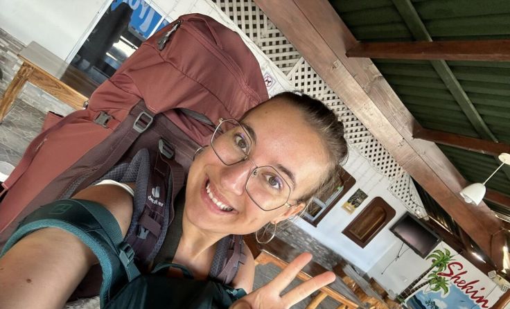 Magdalena Neuhofer reiste mit wenig Gepäck. (Foto: privat)