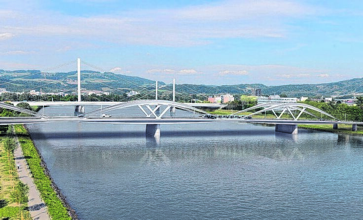 Die neue Brücke soll Mitte 2020 fertiggestellt sein. Rendering: Marc Mimram Architecte