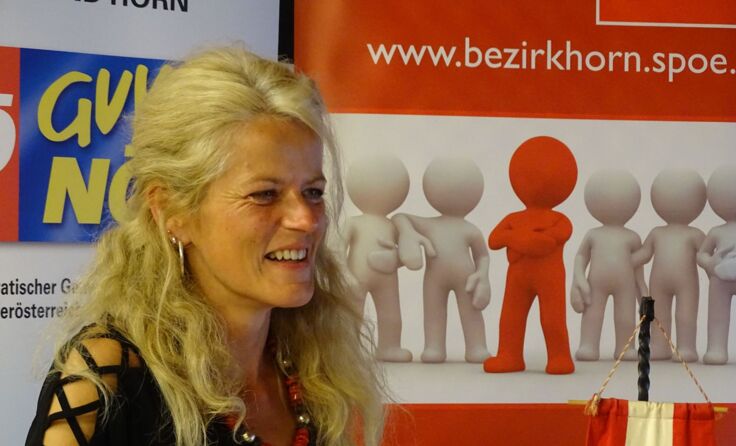 Birigt Schrottmeyer, wiedergewählte SPÖ Bezirksfrauenvorsitzende