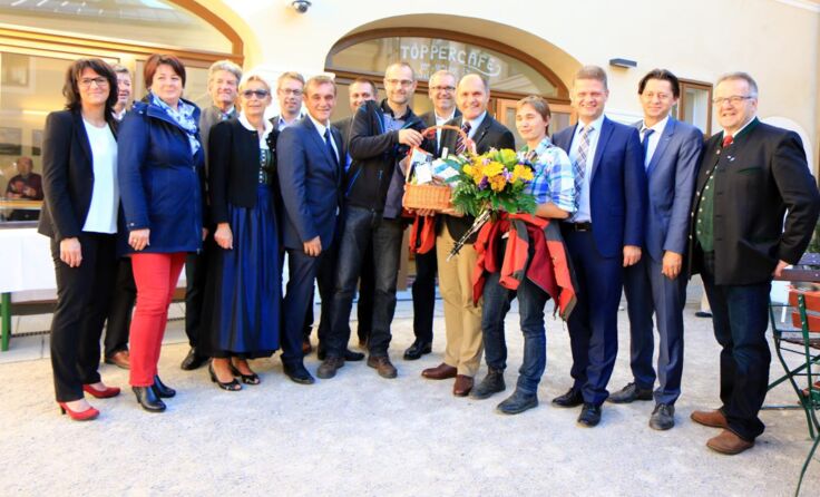 Petra Pollak war die 200.000ste Besucherin der Niederösterreichischen Landesausstellung 2015.