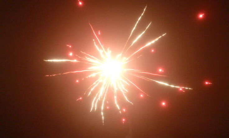 Allerorts erhellen zu Silvester Feuerwerke den Himmel.