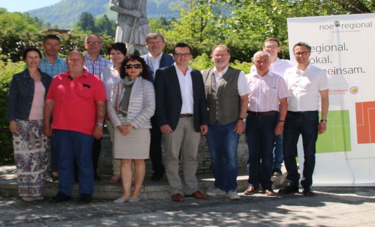 Die Teilnehmer der Kleinregionssitzung-Melktal in St. Georgen/Leys. 