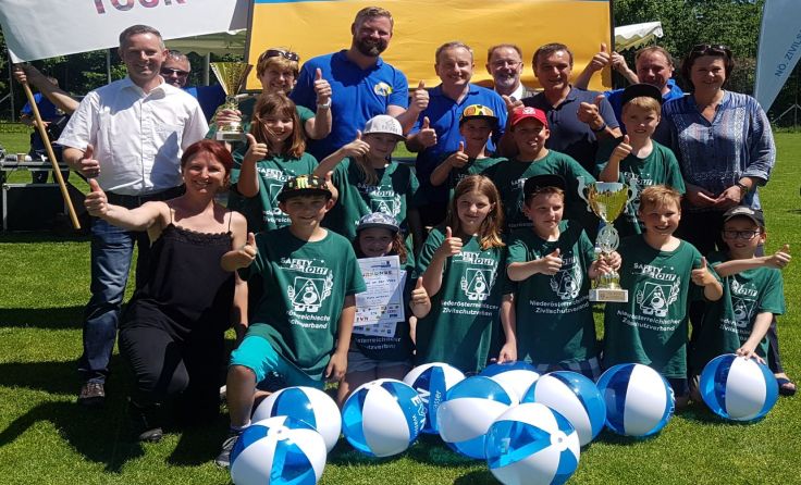 Die Gewinnerklasse der Volksschule Kematen. Foto: NÖ Zivilschutzverband