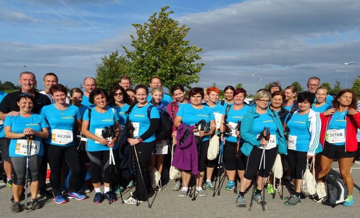 Die teilnehmenden Mitarbeiter des Landesklinikums Scheibbs beim Vision Run. Foto: LK Scheibbs