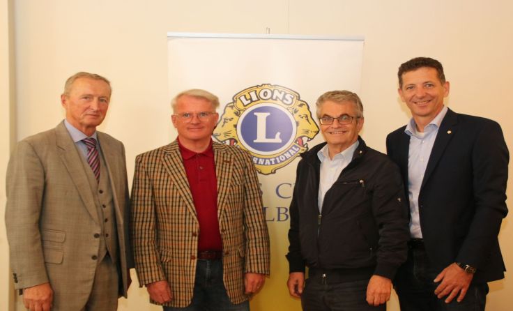 v. l.: Hans-Heinz Lenze, Georg Roher, Günther Hütl und Alois Seiringer