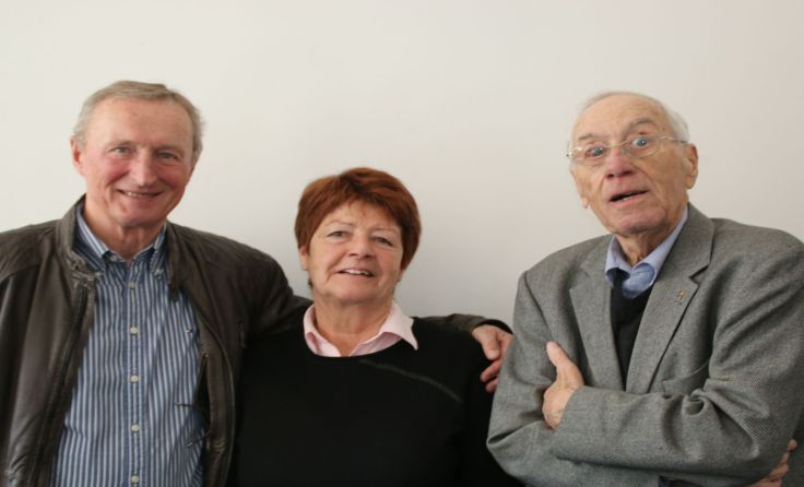 Hans Heinz Lenze, Anneliese Böhm und Peter Podolsky. Foto: Zeilinger