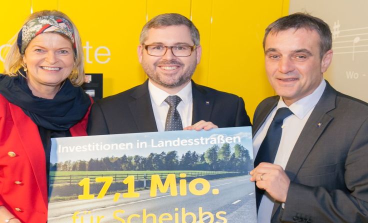 Klaudia Tanner, Ludwig Schleritzko und Anton Erber. Foto: NLK 