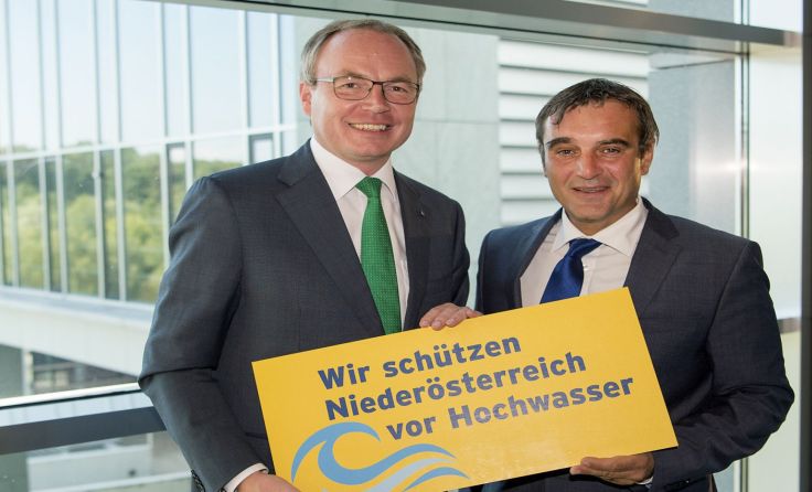 LH Stellvertreter Stephan Pernkopf und Landtagsabgeordneter Anton Erber (beide ÖVP).Foto: VPNÖ
