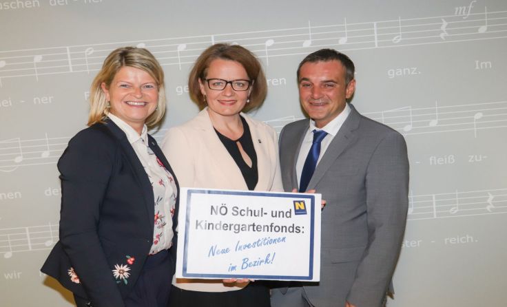 Klaudia Tanner, Christiane Teschl-Hofmeister und Anton Erber.Foto: VPNÖ