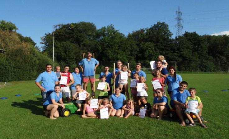 Beim Kinderspielenachmittag der Landjugend Wieselburg.