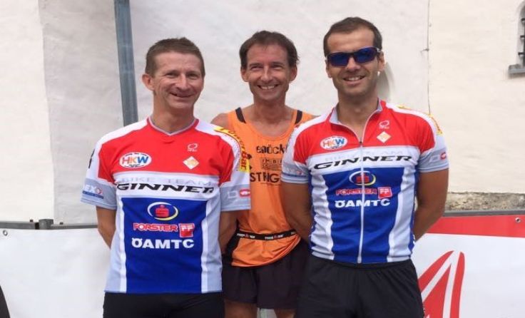 v.l.: Christian Oberndorfer, Andres Bauer und Gerhard Grabner vom Bike Team Ginner 