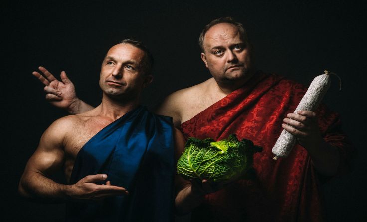 Lainer & Putscher präsentieren ihr Kabarett „Wurstsalat“ im Kulturhof Aigner.Foto: Jan Frankl