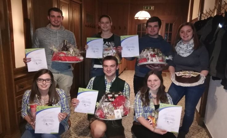 Die Gewinner des Preisschnapsens der Landjugend.Foto: Landjugend Wieselburg 