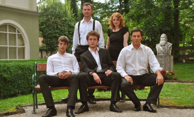 Die fünf Musiker des Gamma Quintetts Foto: Quintett Gamma_Celje