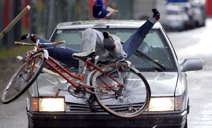 Zusammenstoß zwischen Fahrrad und Auto in Gars am Kamp.*Symbolfoto: Wodicka