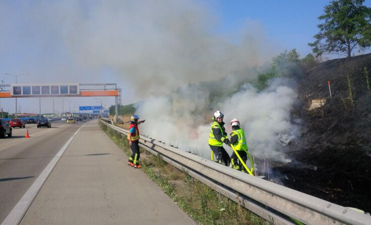 Auto- und Böschungsbrände als hohes Verkehrssicherheitsrisiko Foto: ASFINAG