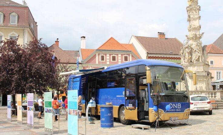 Station in Zwettl am Dreifaltigkeitsplatz Fotos: OeNB