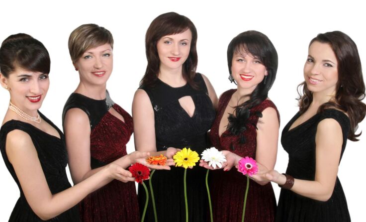 Das Weltklasse-Damenvokalquintett "Resonanz Plus" Foto: lci-agentur