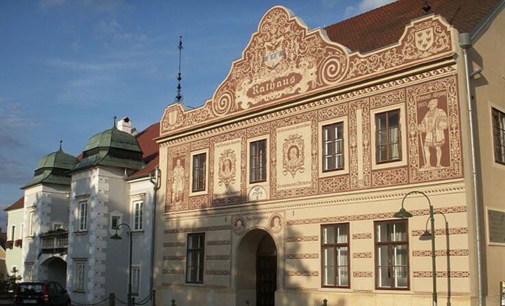 Das Drosendorfer Rathaus Foto: Welleschik