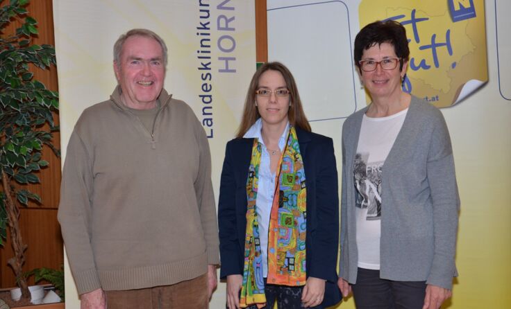 (V.l.) Friedrich Starnberger, Ass. Dr. Julia Dlask und Helene Walla Foto: LK Horn